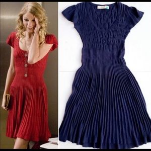 Sparrow Anthropologie Navy Sweater Dress